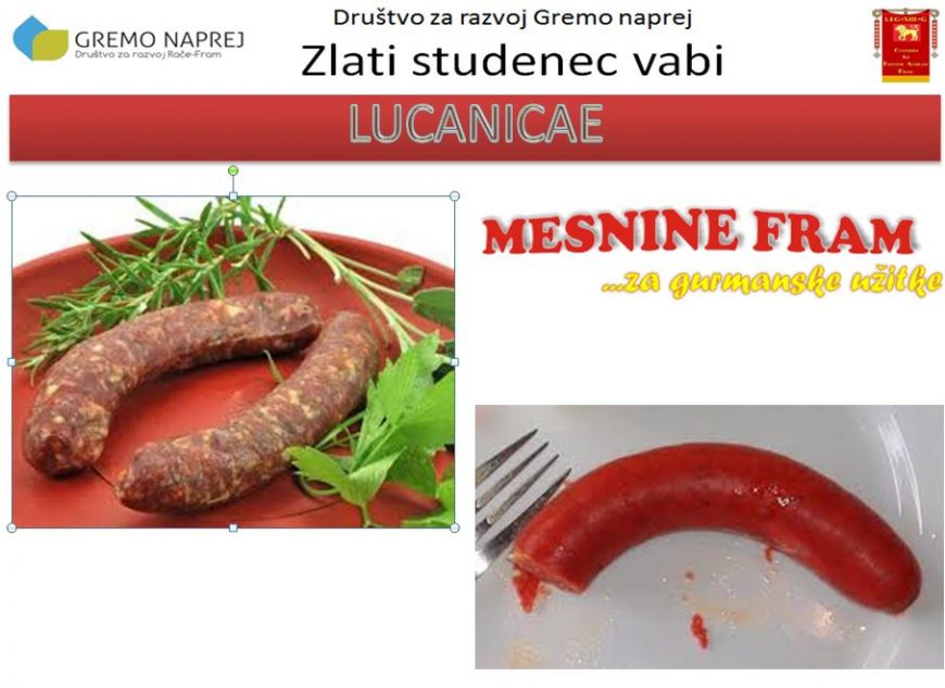 Lucanijeve klobasice – stalna ponudba v Mesninah Fram